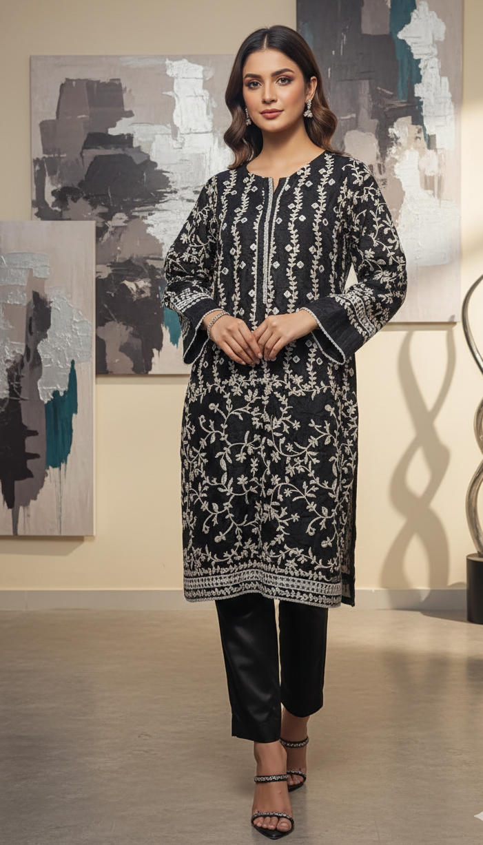 Embroidered Organza Festive 2-Piece