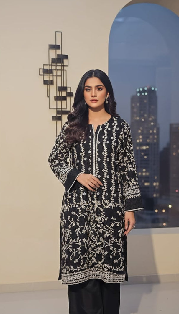 Embroidered Organza Festive 2-Piece