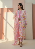 Sunset Bloom Silk Three-Piece