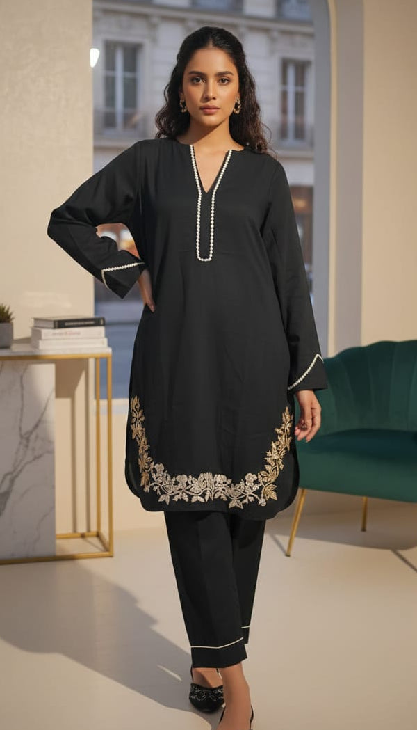 Two-Piece Embroidered Set