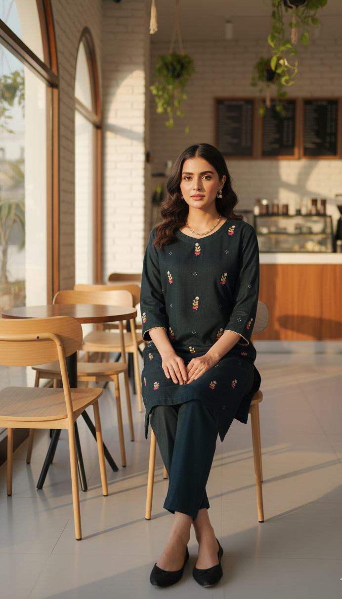 Urban Flora Black Co-ord Set