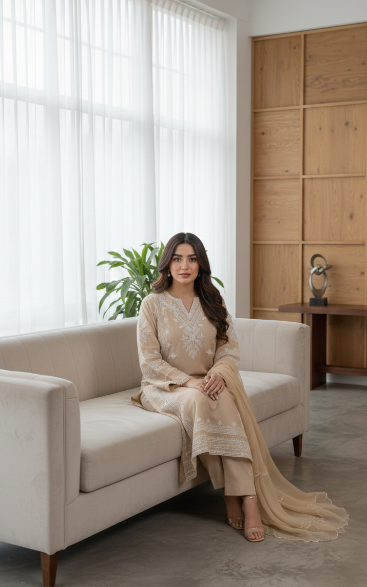 Nude Tones & Timeless Embroidery