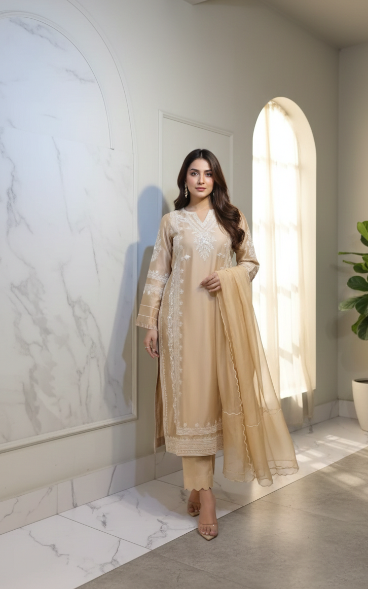 Nude Tones & Timeless Embroidery